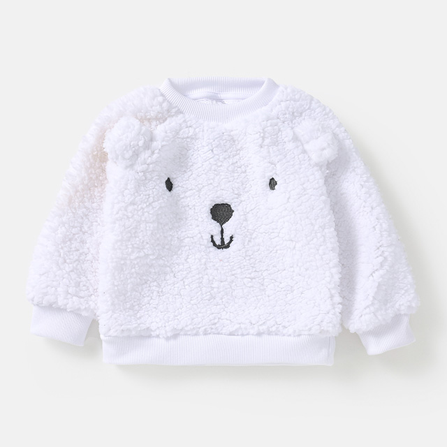 White Animal Sweater — Children's Clothing development sample