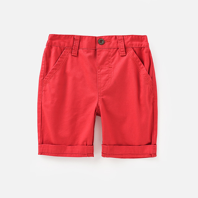 Red Woven Shorts — Children's Clothing development sample