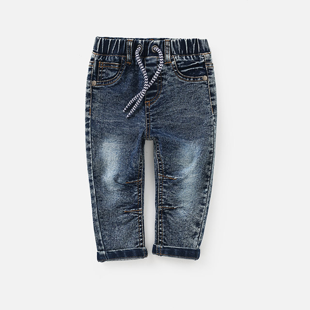 Washed kids' denim joggers